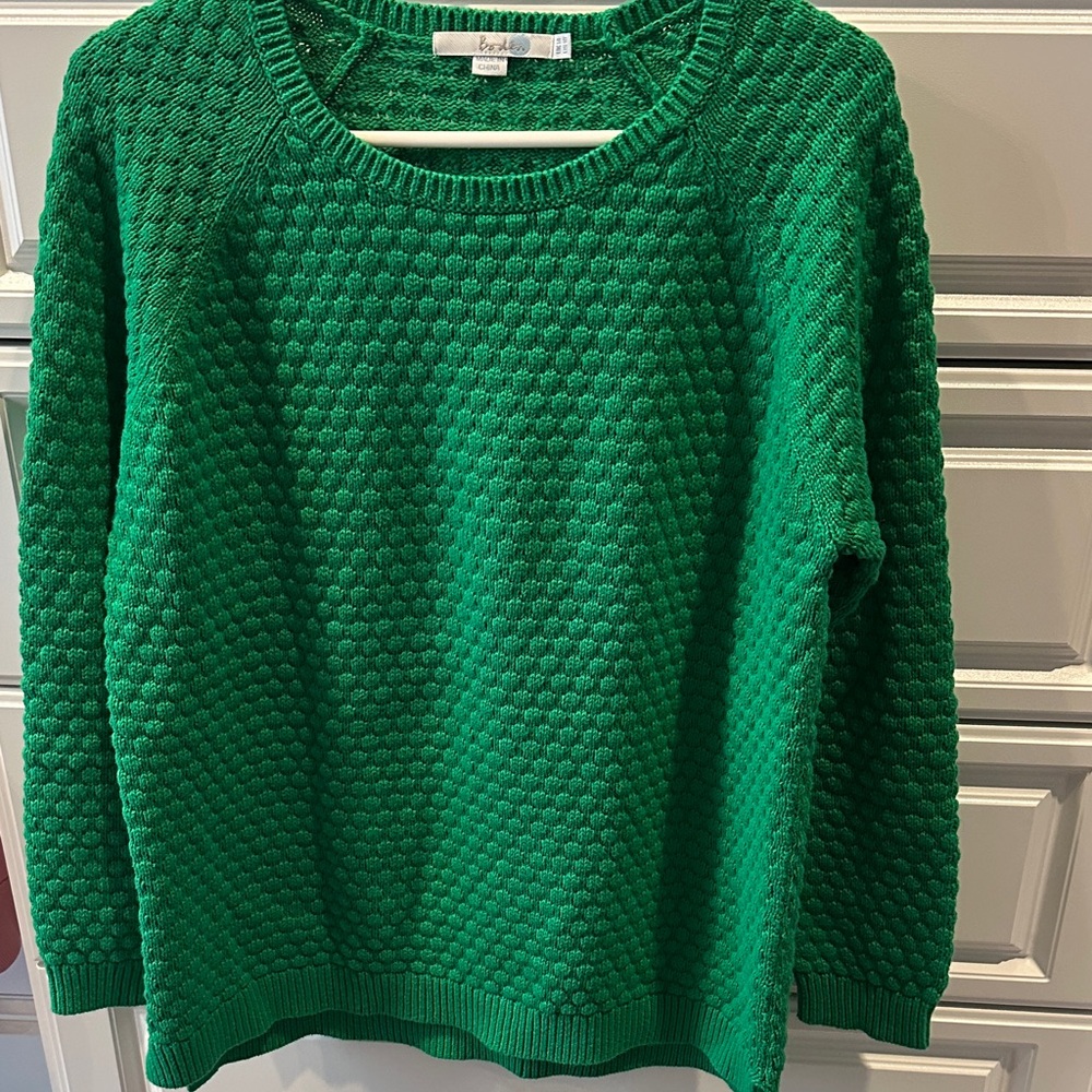 Boden Emerald Green Textured Sweater